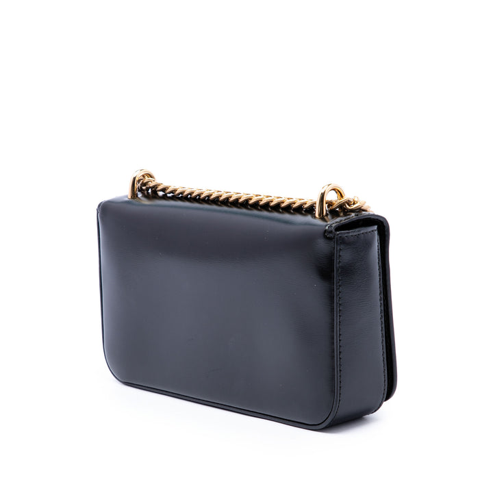 Prada Sac bandoulière Souple Veau Chaîne Noir – vue 2 – GABY PARIS