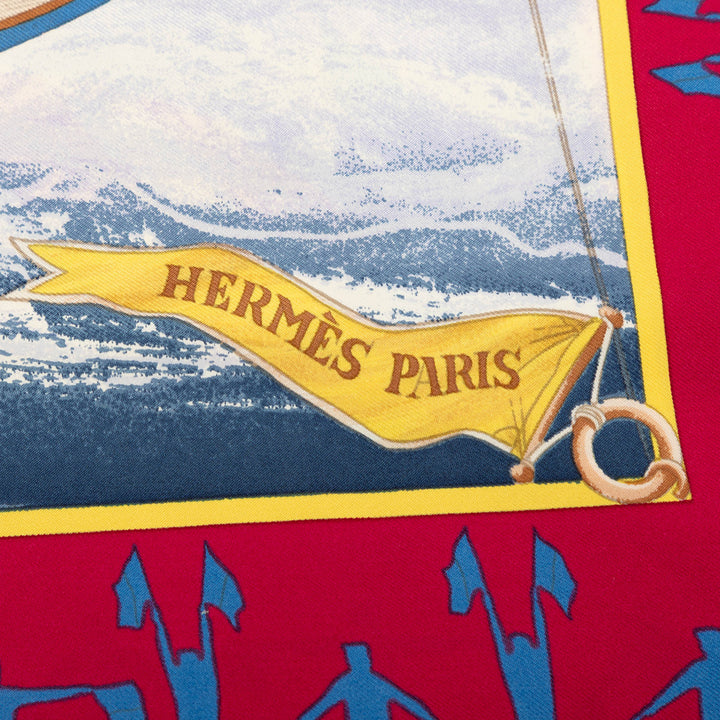 Hermès En Course Foulard 90 Multi Soie