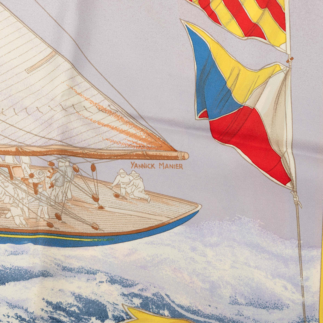 Hermès En Course Foulard 90 Multi Soie