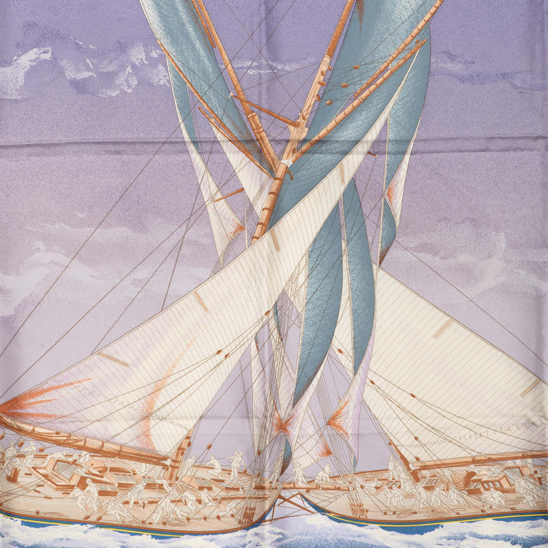 Hermès En Course Foulard 90 Multi Soie