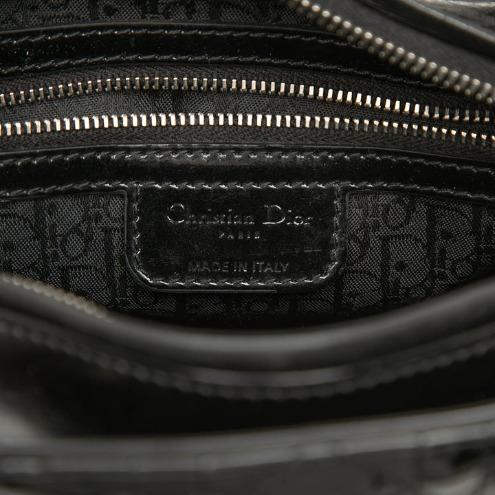 Dior Medium Cuir verni Cannage Lady Dior
