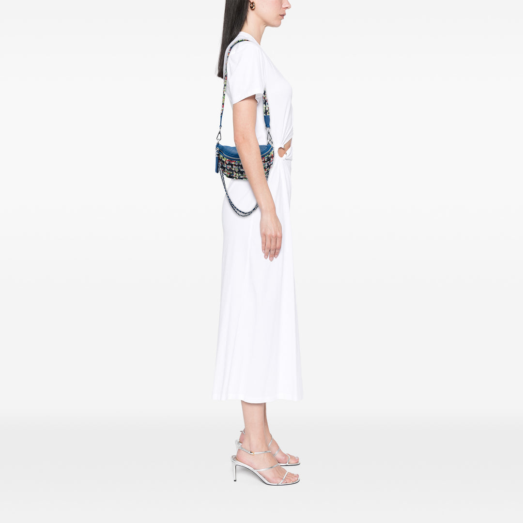 Chanel Surpiqué Waist Sac Tweed