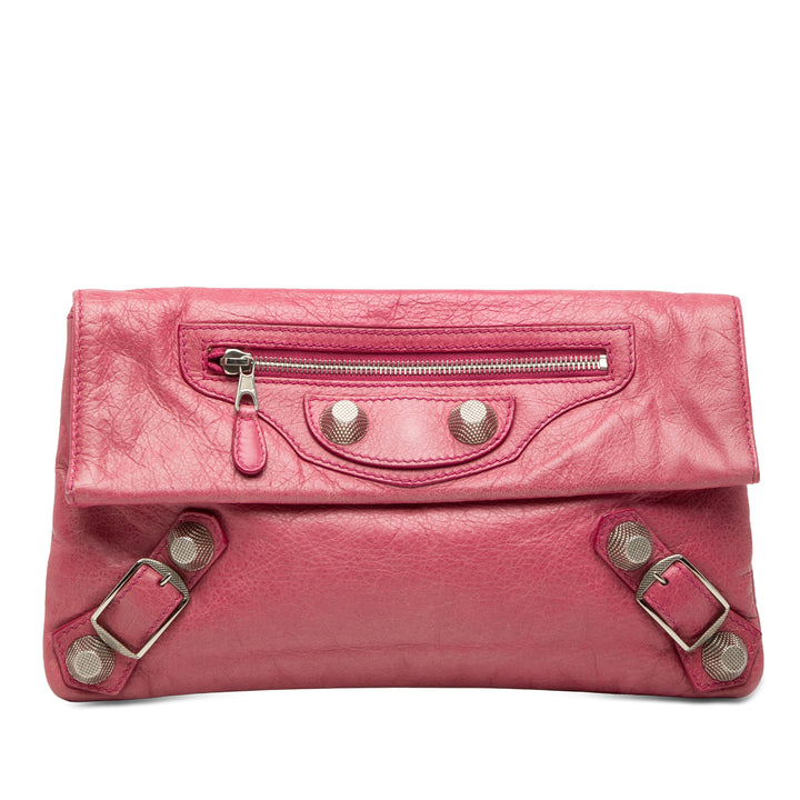 Balenciaga Motocross Giant 12 Enveloppe Pochette Cuir d'agneau