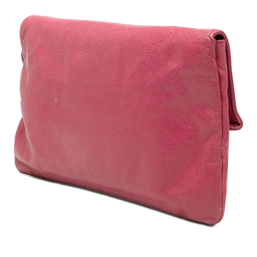 Balenciaga Motocross Giant 12 Enveloppe Pochette Cuir d'agneau