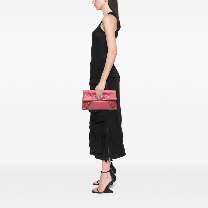 Balenciaga Motocross Giant 12 Enveloppe Pochette Cuir d'agneau