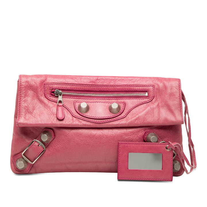 Balenciaga Motocross Giant 12 Enveloppe Pochette Cuir d'agneau