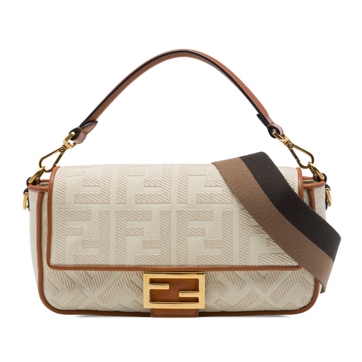 Zucca brodé Baguette Sac Beige