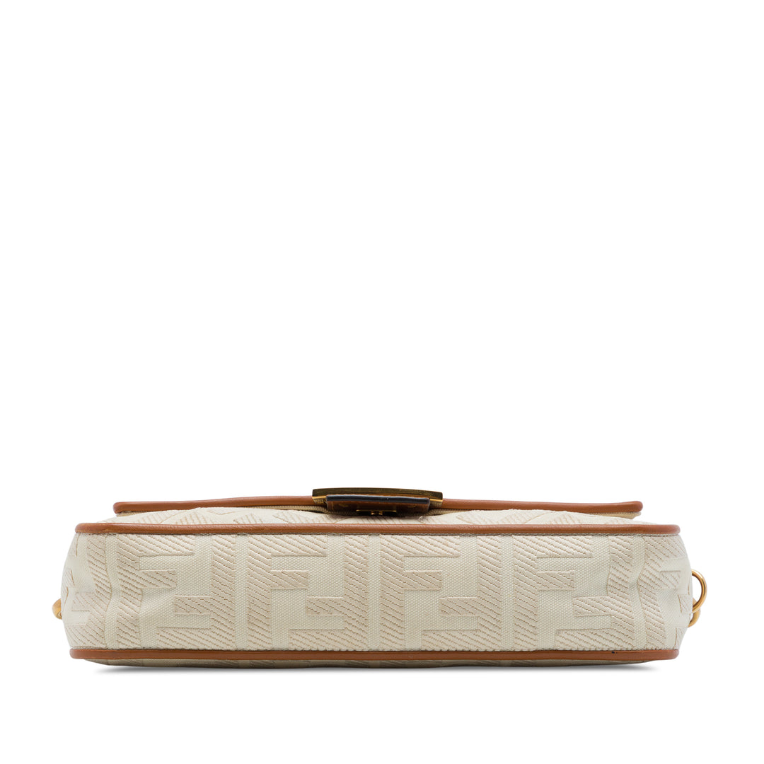 Zucca brodé Baguette Sac Beige