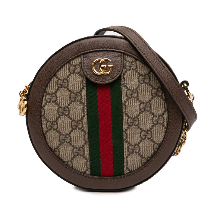 Web Ophidia Rond Sac Mini GG Supreme Beige