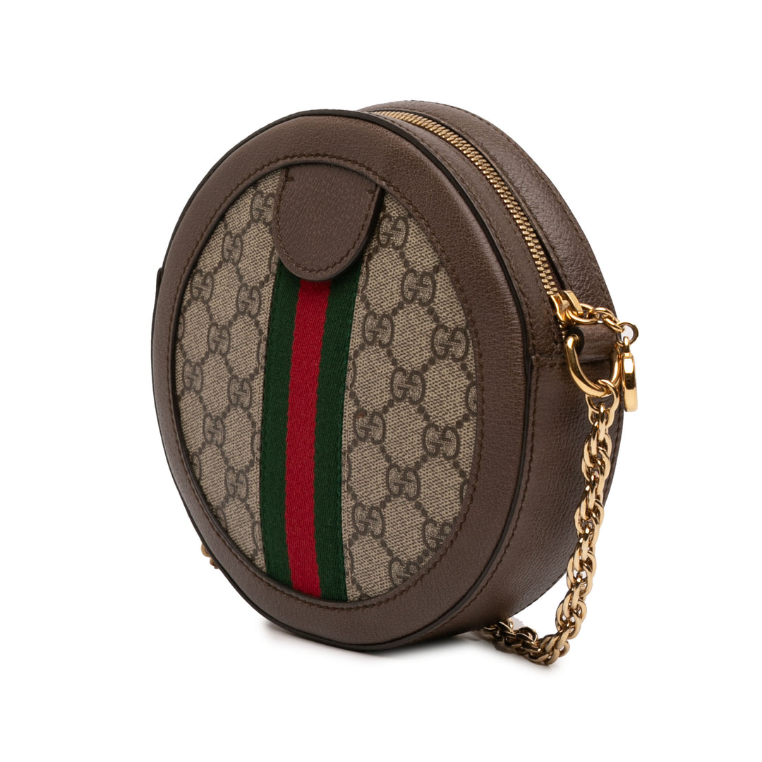 Web Ophidia Rond Sac Mini GG Supreme Beige