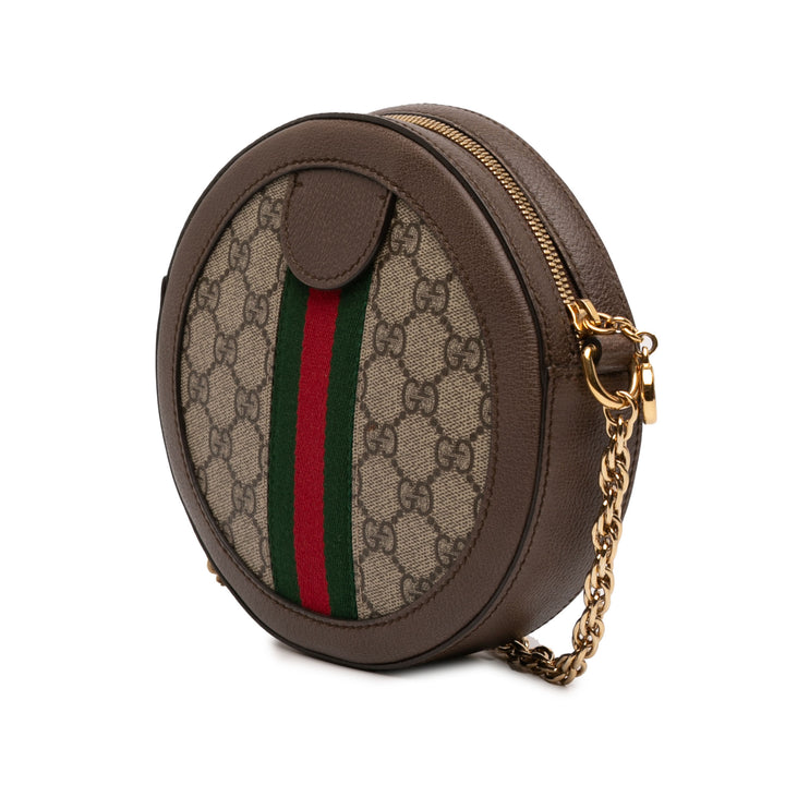 Web Ophidia Rond Sac Mini GG Supreme Beige