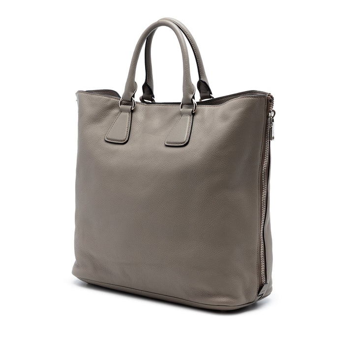 Prada Vitello Daino Side Zip Convertible Cabas