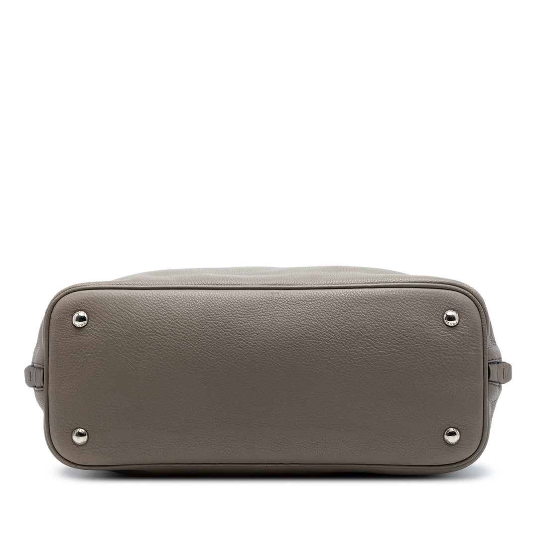 Prada Vitello Daino Side Zip Convertible Cabas