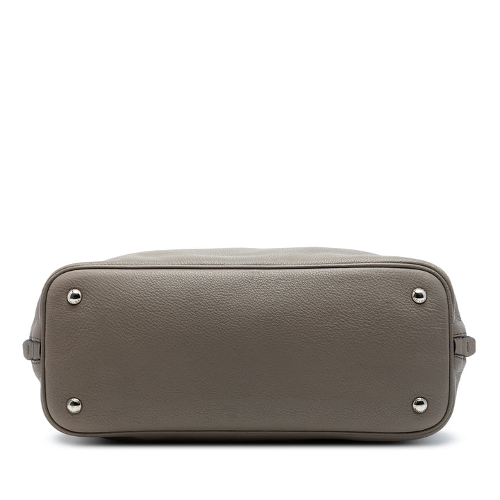 Prada Vitello Daino Side Zip Convertible Cabas