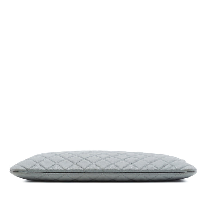 Chanel Large Matelassé Caviar O Étui Pochette