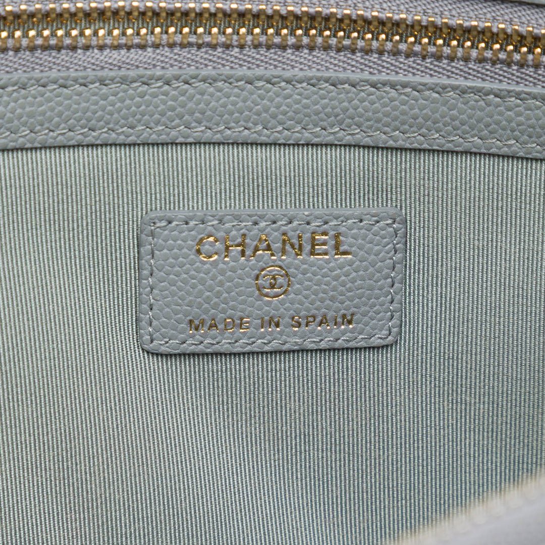 Chanel Large Matelassé Caviar O Étui Pochette