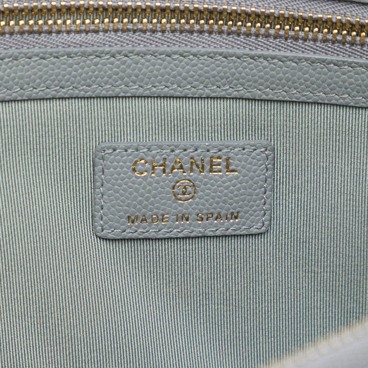 Chanel Large Matelassé Caviar O Étui Pochette