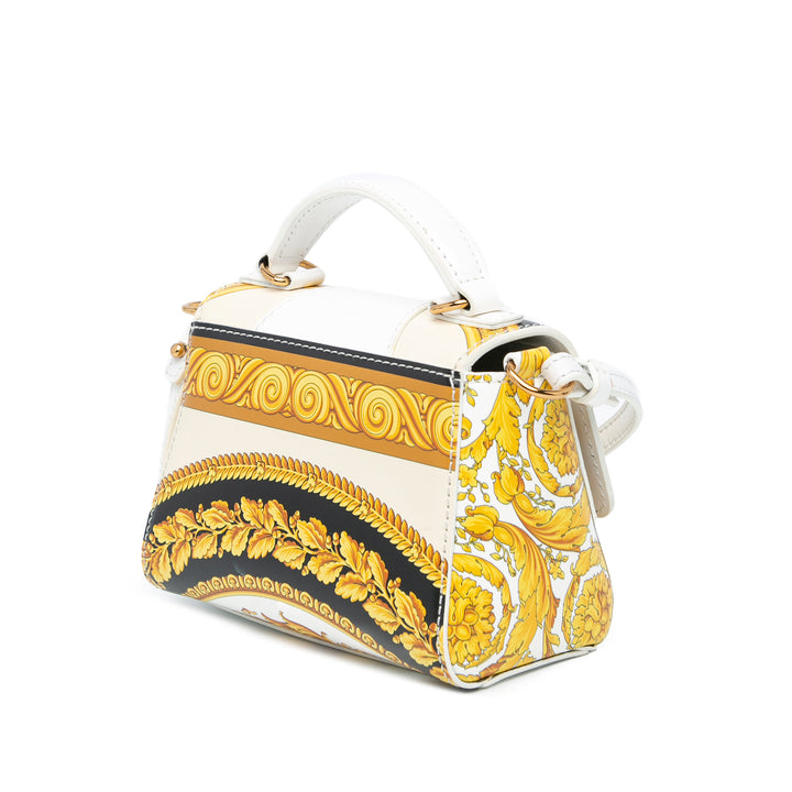 Leather Baroque Virtus Satchel Gold - Gaby Paris
