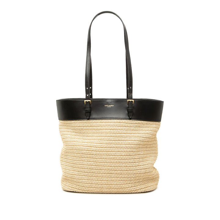 Saint Laurent Boucle Raffia Shopper Cabas