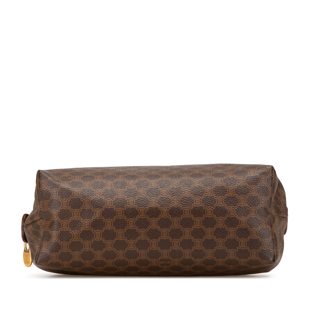 Macadam Coated Canvas Pouch Brown - Gaby Paris