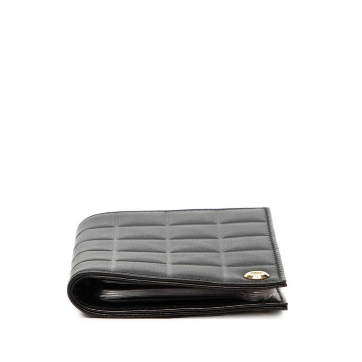 Chanel CC Chocolate Bar Cuir d’agneau Card Holder