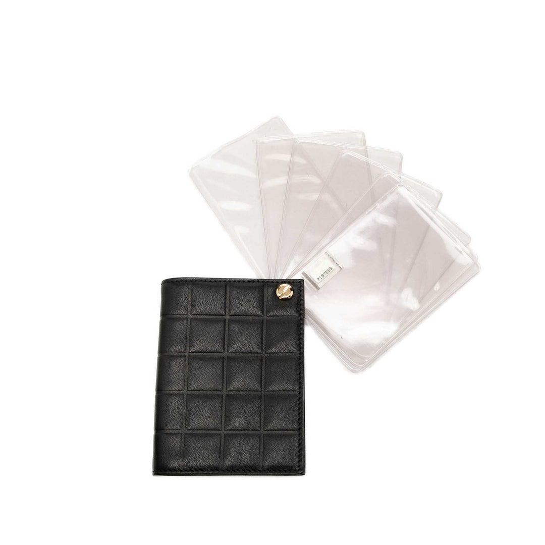 Chanel CC Chocolate Bar Cuir d’agneau Card Holder