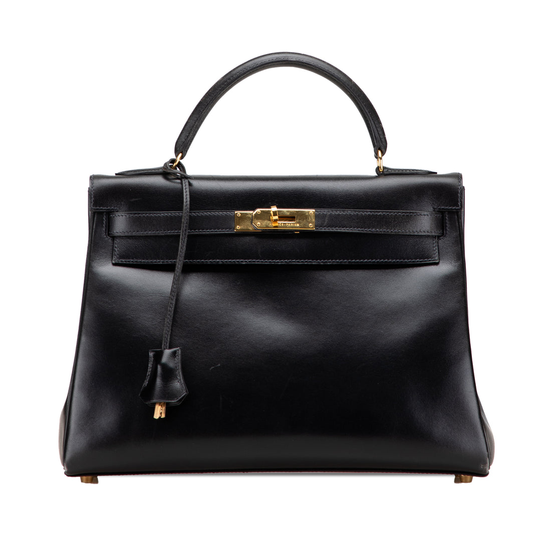 Box Calf Kelly Retourne 32 Black - Gaby Paris