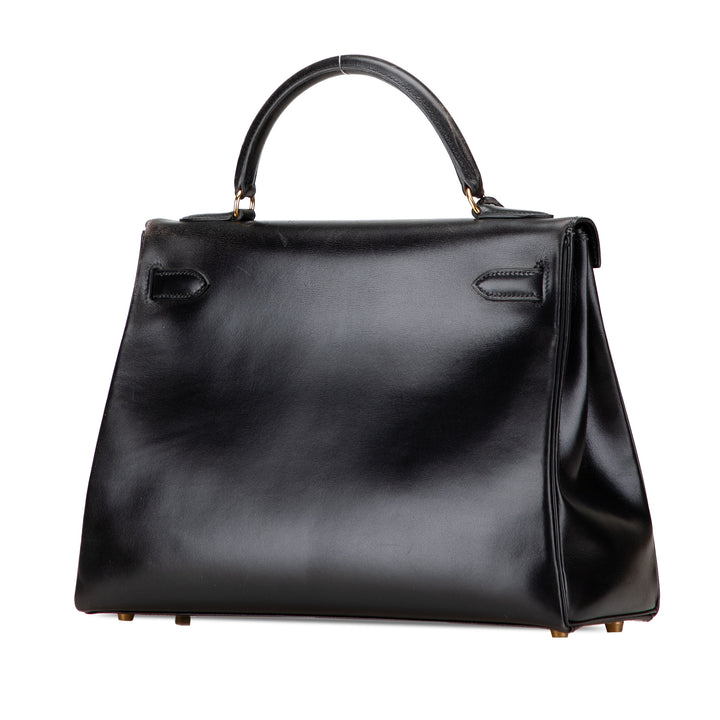 Box Calf Kelly Retourne 32 Black - Gaby Paris