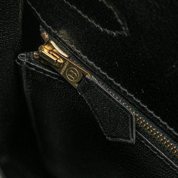 Box Calf Kelly Retourne 32 Black - Gaby Paris
