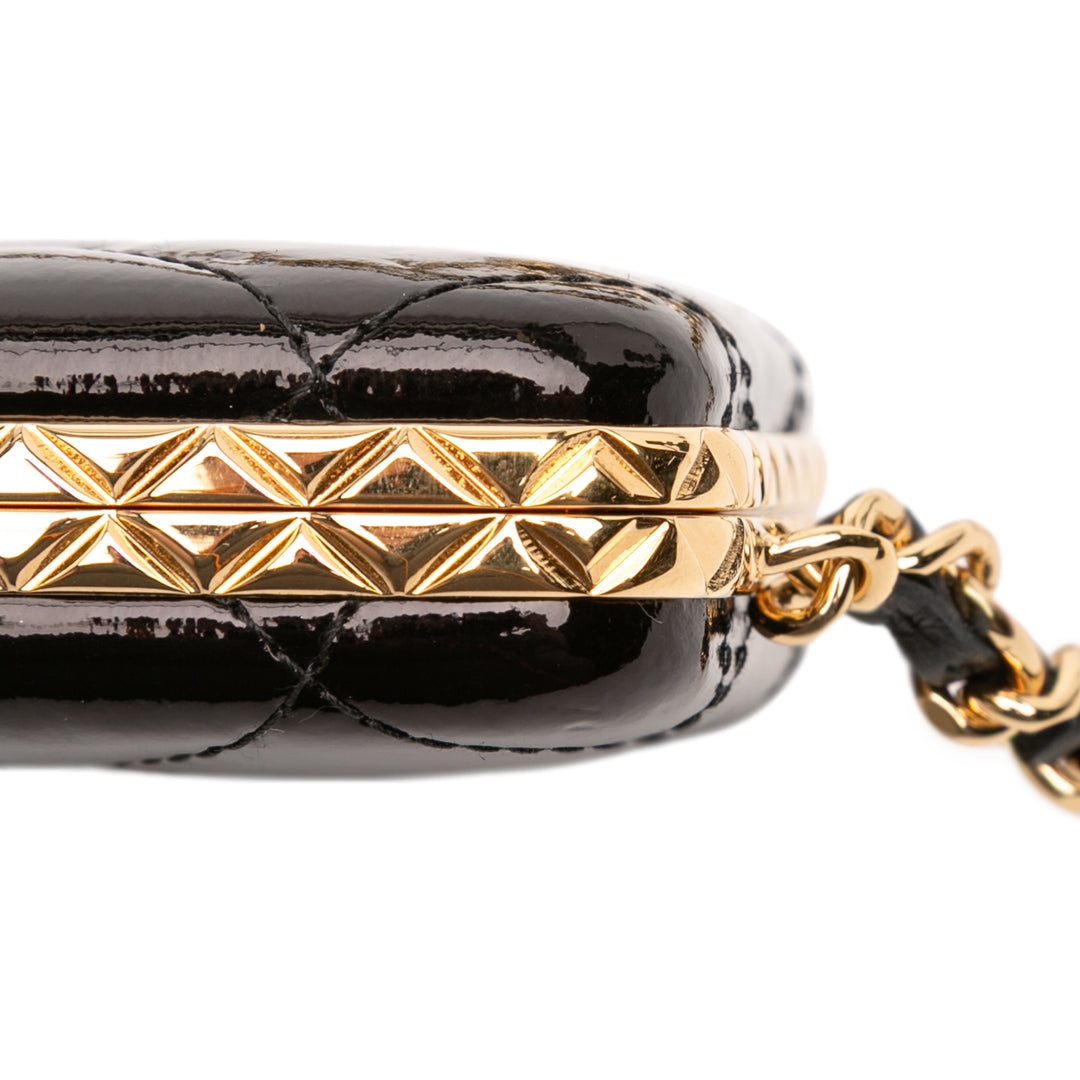 Chanel Small Glazed Goatskin Boîte With Chain Noir – GABY PARIS Authentique