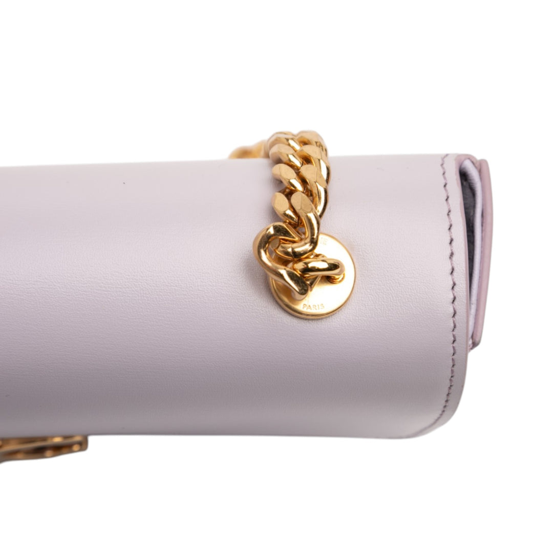 Celine brillant Cuir de veau Claude Chain Sac bandoulière