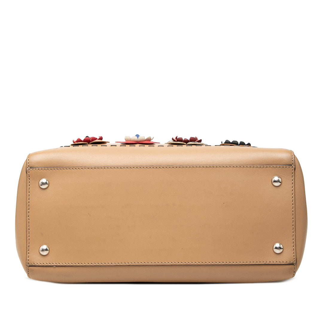 Fendi Sac à main Flowerland Dotcom Moyen Marron – vue 3 – GABY PARIS
