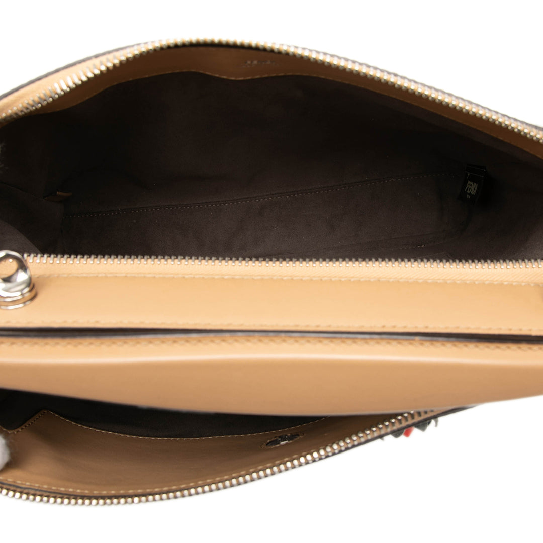 Fendi Sac à main Flowerland Dotcom Moyen Marron – vue 4 – GABY PARIS