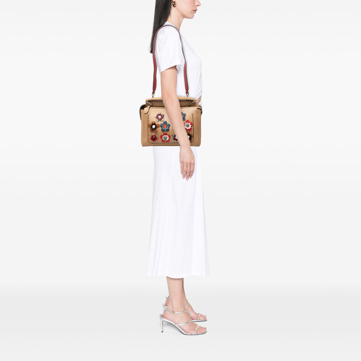 Fendi Sac à main Flowerland Dotcom Moyen Marron – vue 6 – GABY PARIS