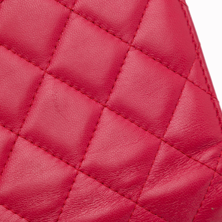 Classic Lambskin Wallet on Chain Pink - Gaby Paris