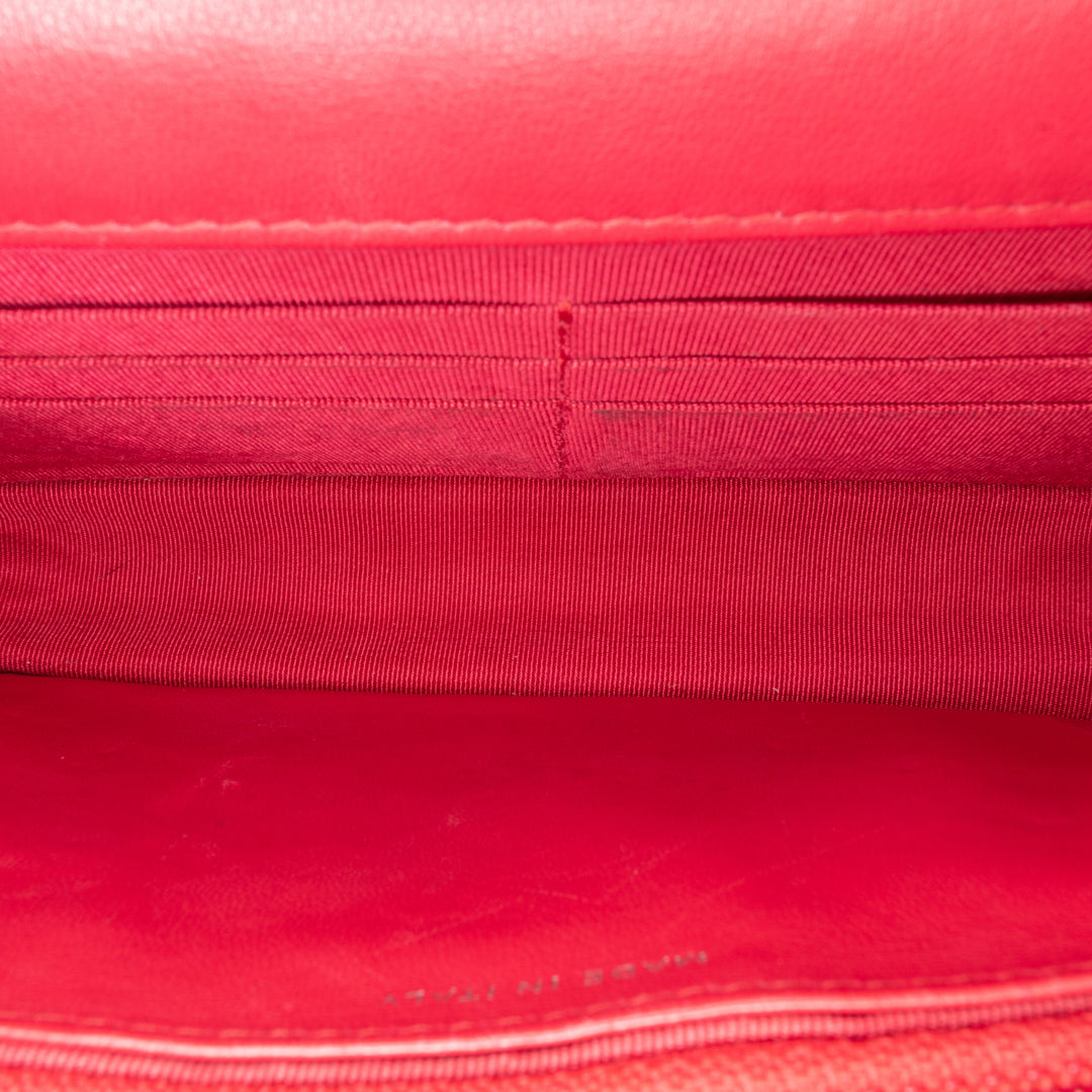 Classic Lambskin Wallet on Chain Pink - Gaby Paris