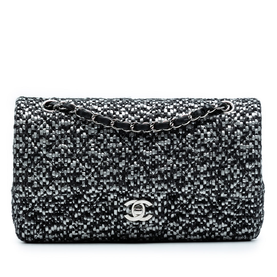 Chanel Medium Classic Tweed Double rabat Noir – GABY PARIS Authentique