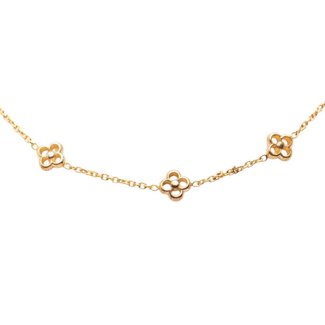 Louis Vuitton plaqué Flower Full Collier
