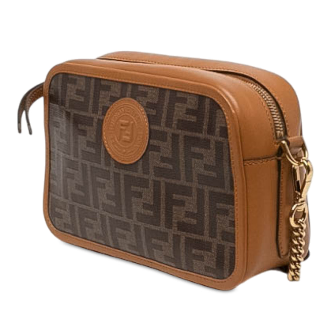 Fendi Glacé Vitello Century FF 1974 Sac caméra Marron – vue 2 – GABY PARIS