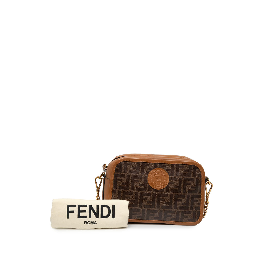 Fendi Glacé Vitello Century FF 1974 Sac caméra Marron – vue 7 – GABY PARIS