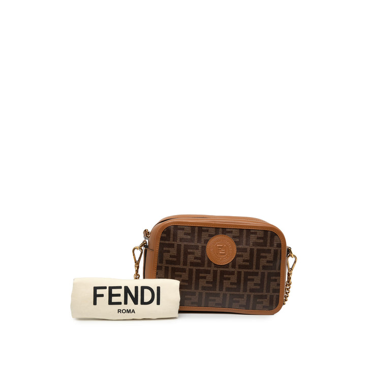 Fendi Glacé Vitello Century FF 1974 Sac caméra Marron – vue 7 – GABY PARIS