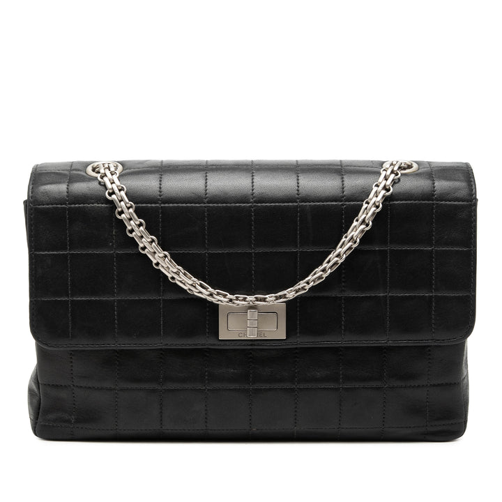 Chanel Chocolate Bar Cuir d’agneau Reissue 2.55 Simple rabat