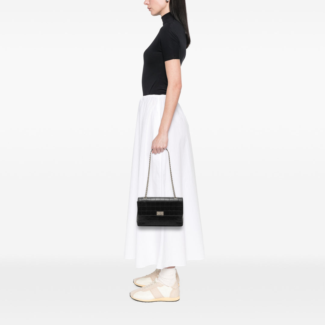 Chanel Chocolate Bar Cuir d’agneau Reissue 2.55 Simple rabat