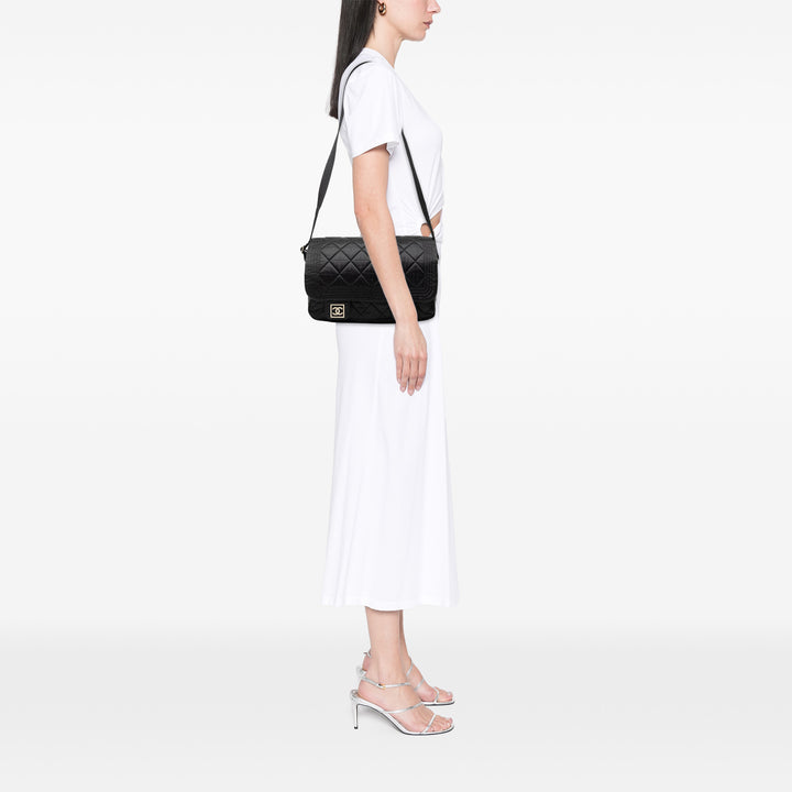 CC Matelassé Sports Line Sac Messenger Noir