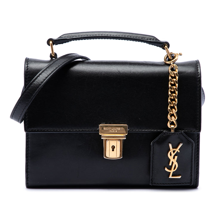 High School Sac Mini Cuir de veau lisse Noir