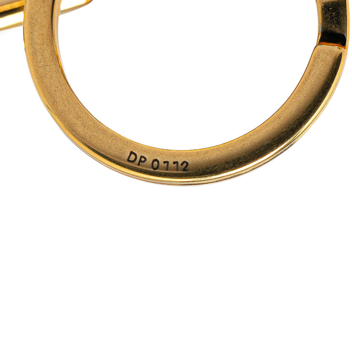 Gold Plated Porte Cles Maison 101 Champs Elysees Gold - Gaby Paris