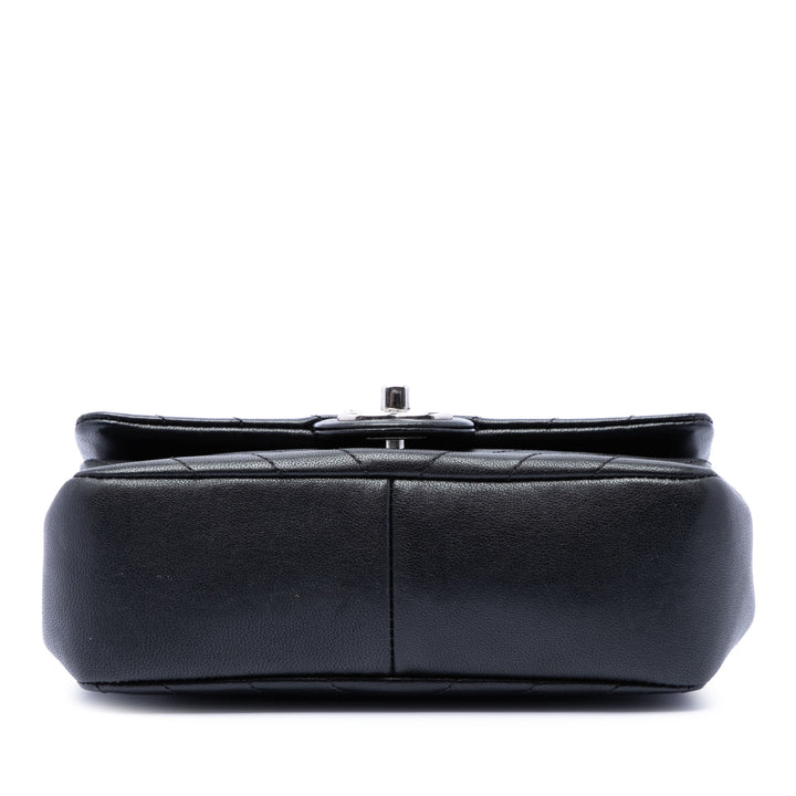 Chanel Mini CC Chevron Cuir de veau Simple rabat