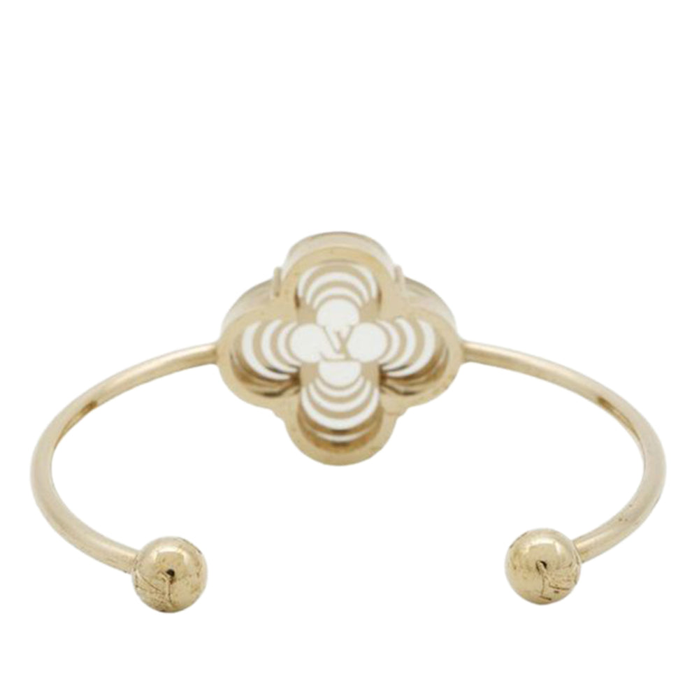 Gold Plated Resin A La Folie Cuff Bracelet Gold - Gaby Paris