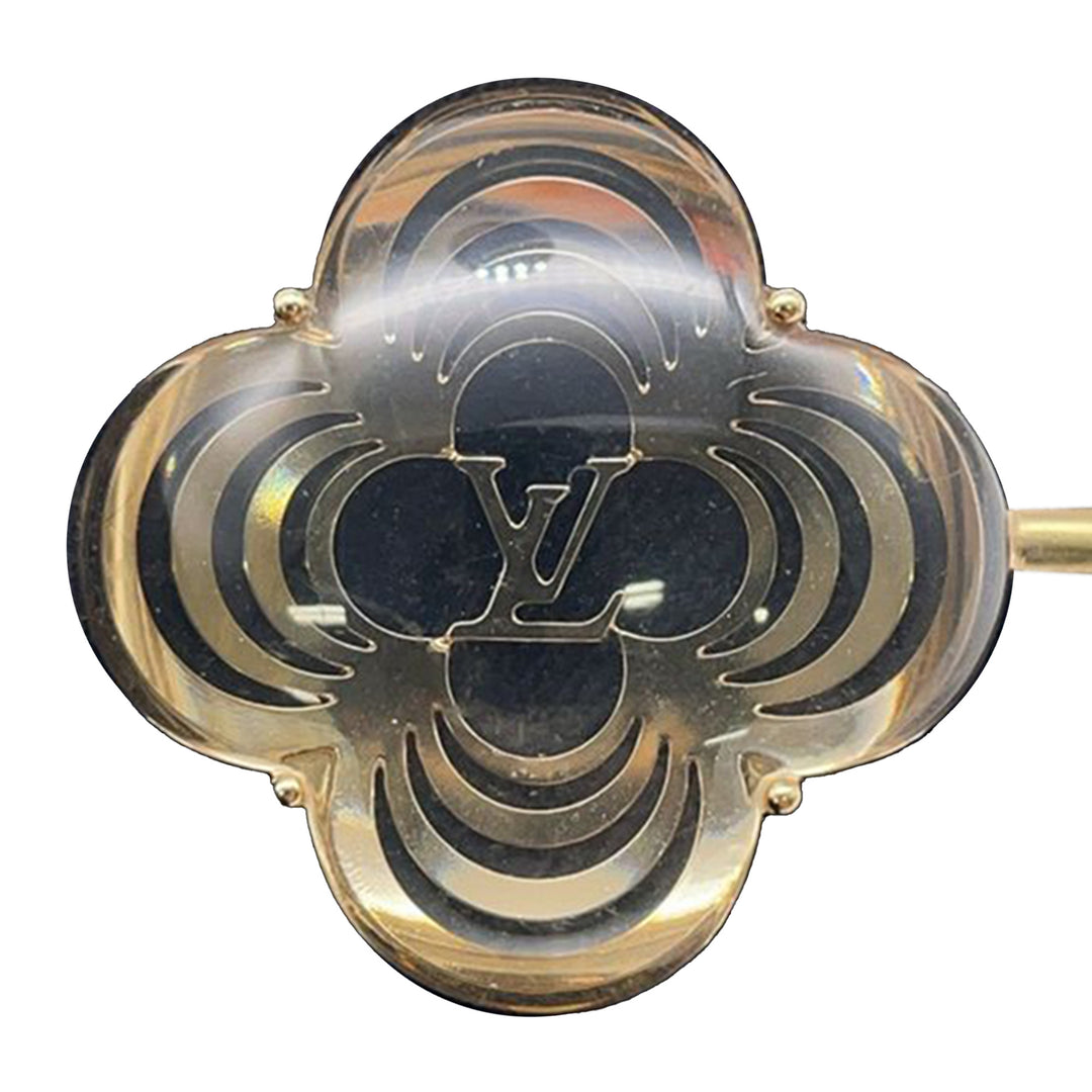 Gold Plated Resin A La Folie Cuff Bracelet Gold - Gaby Paris