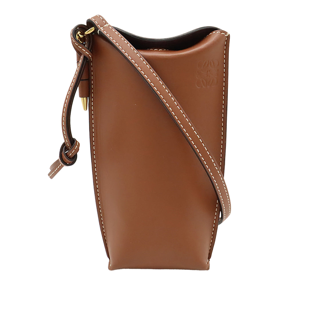 LOEWE Cuir Gate Pocket Sac porté croisé